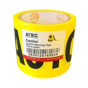 Caution Warning Tape 75mm x 50m x .38mm thick